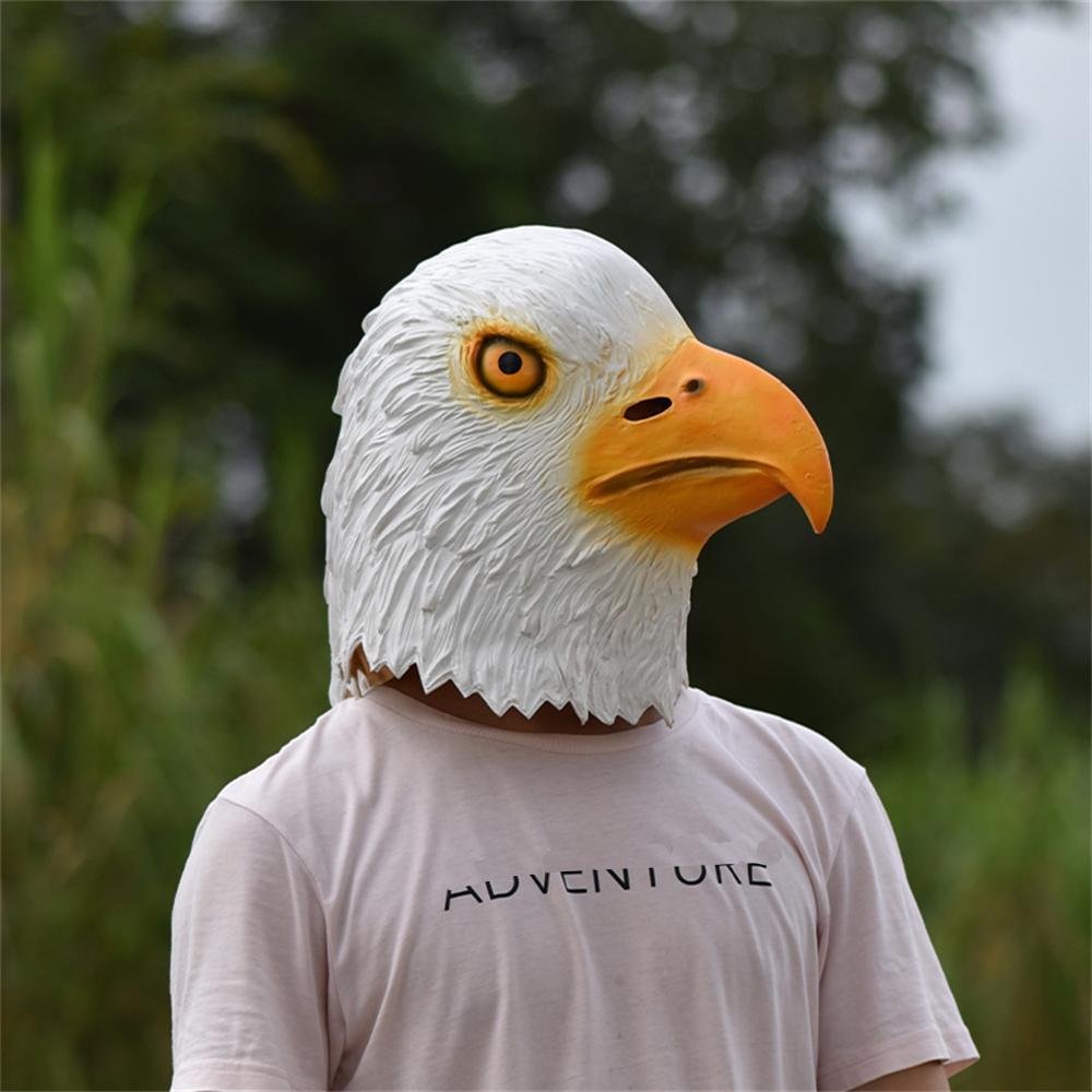 Eagle Latex Full Head Mask Dignified Headgear Animal Mask Party Cosplay Prop
