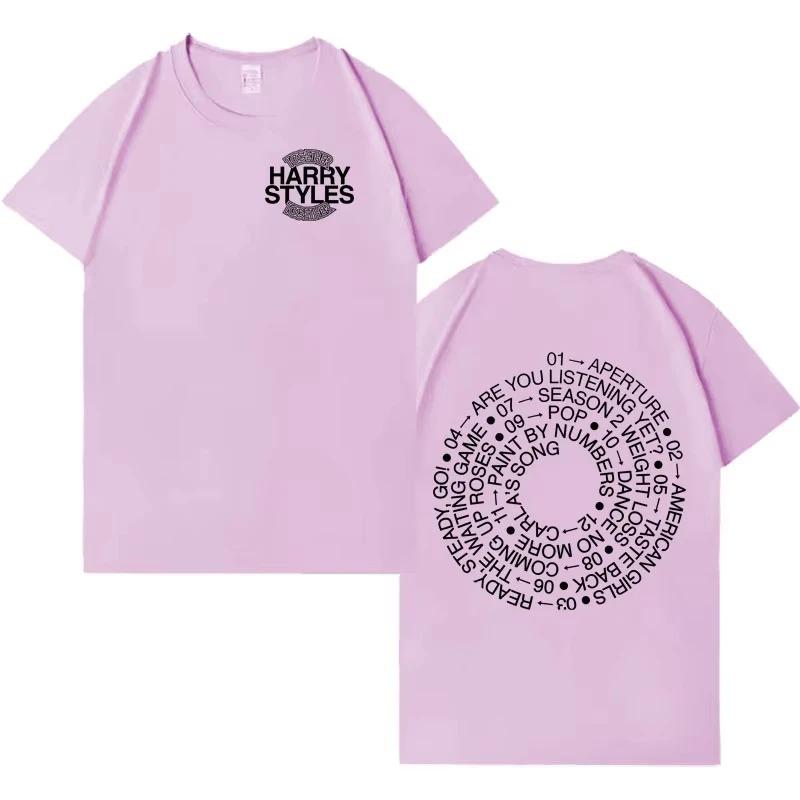 Harry Styles 2026 New Album Letter Printed TShirt Comfortable Hip Hop Unisex Fashion Casual Crew Neck Women And Men TShirt