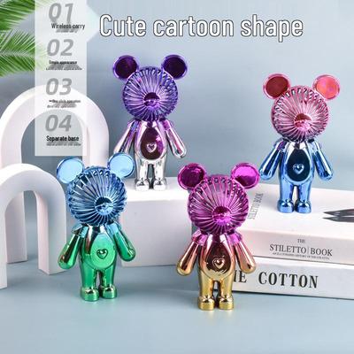 Colorful Cartoon USB Rechargeable Mini Fan