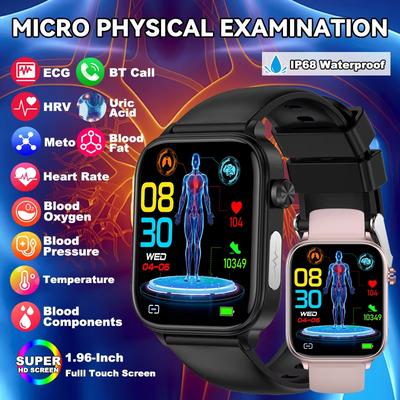 2025 Nuovo Smartwatch ECG+PPG AI Diagnosi Salute Uomini Donne Lipidi nel Sangue Acido Urico Monitoraggio Salute Mestruale Femminile Smartwatch
