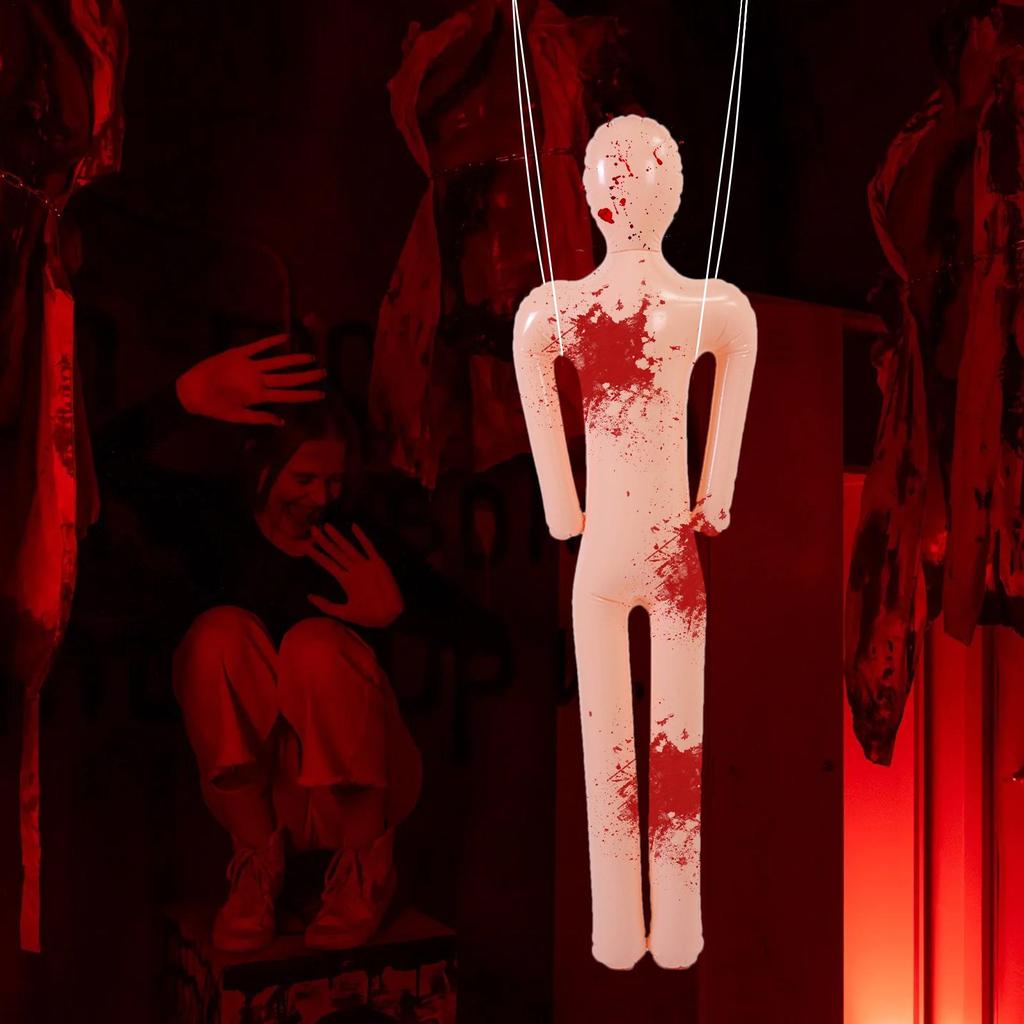 DIY Halloween Inflatable Body Mannequin 150/156cm Scary Decorations Creepy Photo Props For Haunted House Indoor Festival Cosplay