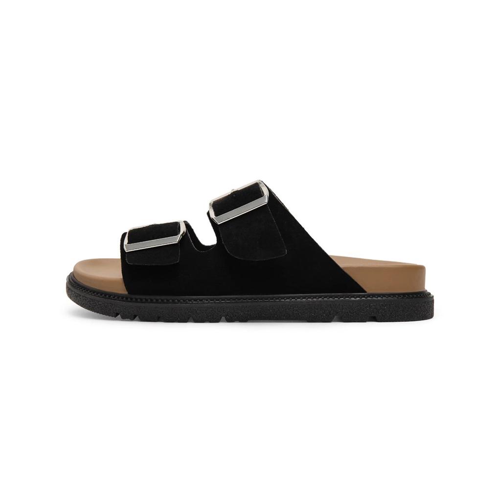 Cool Slippers for Women's 2025 Spring New Comfortable and Versatile Casual Belt Buckle for Outer Wear One-word Slippers Soft Bottom