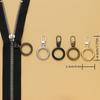 10pcs Metal Zipper Head Pull Tab Detachable Repair Down Jacket Bag Shoe Small Hole Special Zipper Head Pull Down Accessory