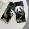 Panda Baby, Giant Panda Family Phone Case For Samsung Z Flip 7 6 5G Galaxy Z Flip 5 4 3 Black Hard Cell Cover Luxury PC Shell C