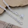 Women Elegant Silver Plated Twisted Chain Bracelet Bangle Jewelry Fashion Accessories for Party