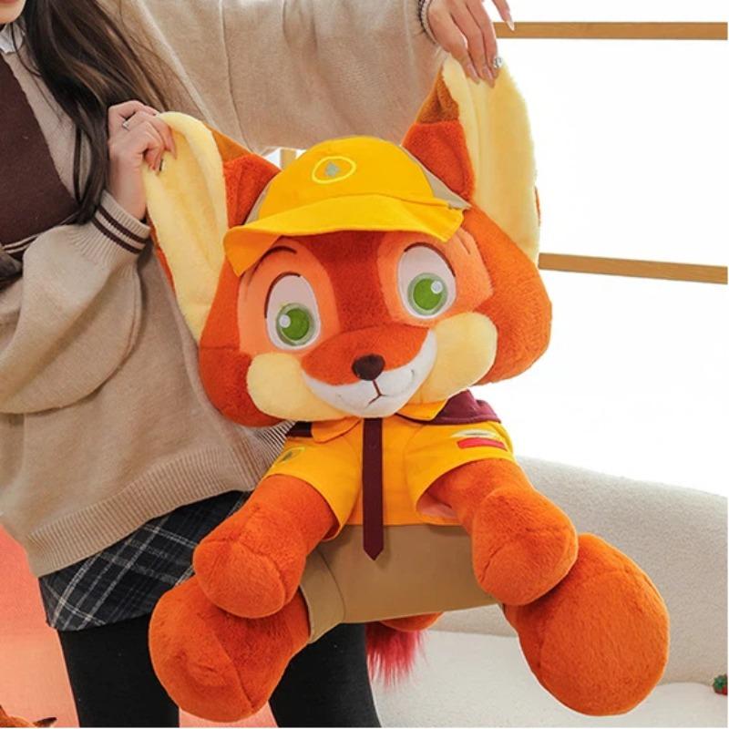 60cm Zootopia Judy Fox Nick Plush Toy Cartoon Character Rabbit Animal Living Room Decoration Children Fans Birth Date Present