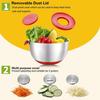 Mixing Bowls with Lids Set - Nesting Bowls with Graters, Handle, Pour Spout, Airtight Lids - Stainless Steel Non-Slip Mixing Bowl(Set of 3)