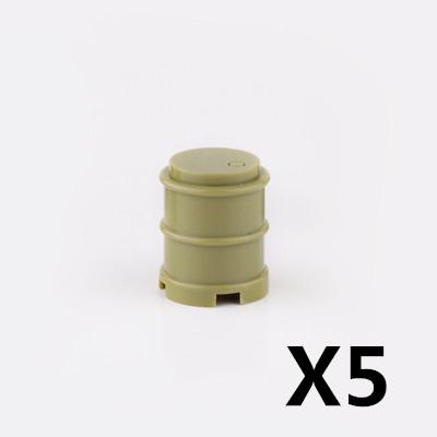MOC Militärzubehör Bausteine Soldatenfiguren Sandsack Hund Hindernis Camouflage Zelt Schaufel Waffenbox Spielzeug Kinder J038