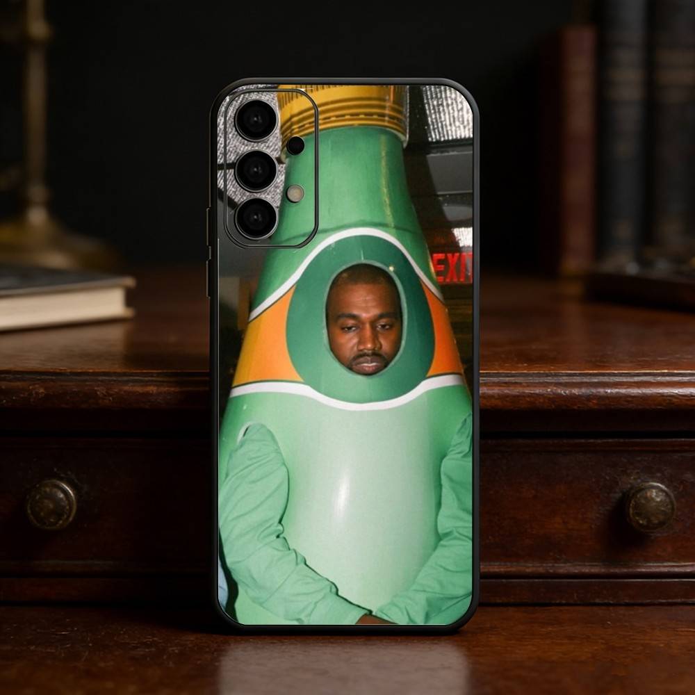 Lustige Sänger Kanye West Ye Klare Handyhülle Für Samsung S25,24,23,22,30,21,10,9,Ultra,Plus,Lite Weiche Schwarze Hülle