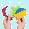 Wood 3d Shape Geometry Column Match Stacking Diy Stacking Toy Cheap Wooden Shape Sorter Stacker Wooden Educational Toy for Kids