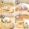 Pack of 3 Catnip Toys for Cats, 70 Cm Catnip Stick and Teething Rope, Interactive Dental Care Toys, Natural Catnip Filled