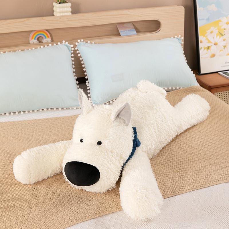 Internet Celebrity West Highland Plush Toy Doll Soft Girl Sleeping Doll Simulation Puppy Birthday Gift Female
