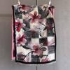 Autumn New Plant Flower Print Scarf Autumn and Winter Imitation Cashmere High-end Warm Scarf Shawl Women