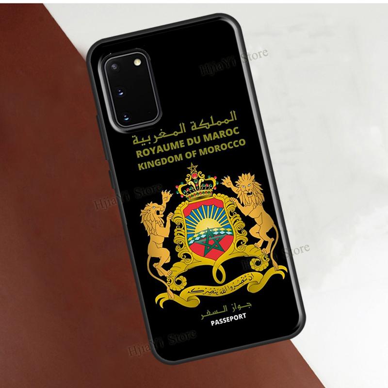 Marocco Maroc Bandiera Marocchina Cover per Samsung Galaxy S22 Ultra S21 S20 FE Note 20 S8 S9 S10 Note 10 Plus Custodia per telefono