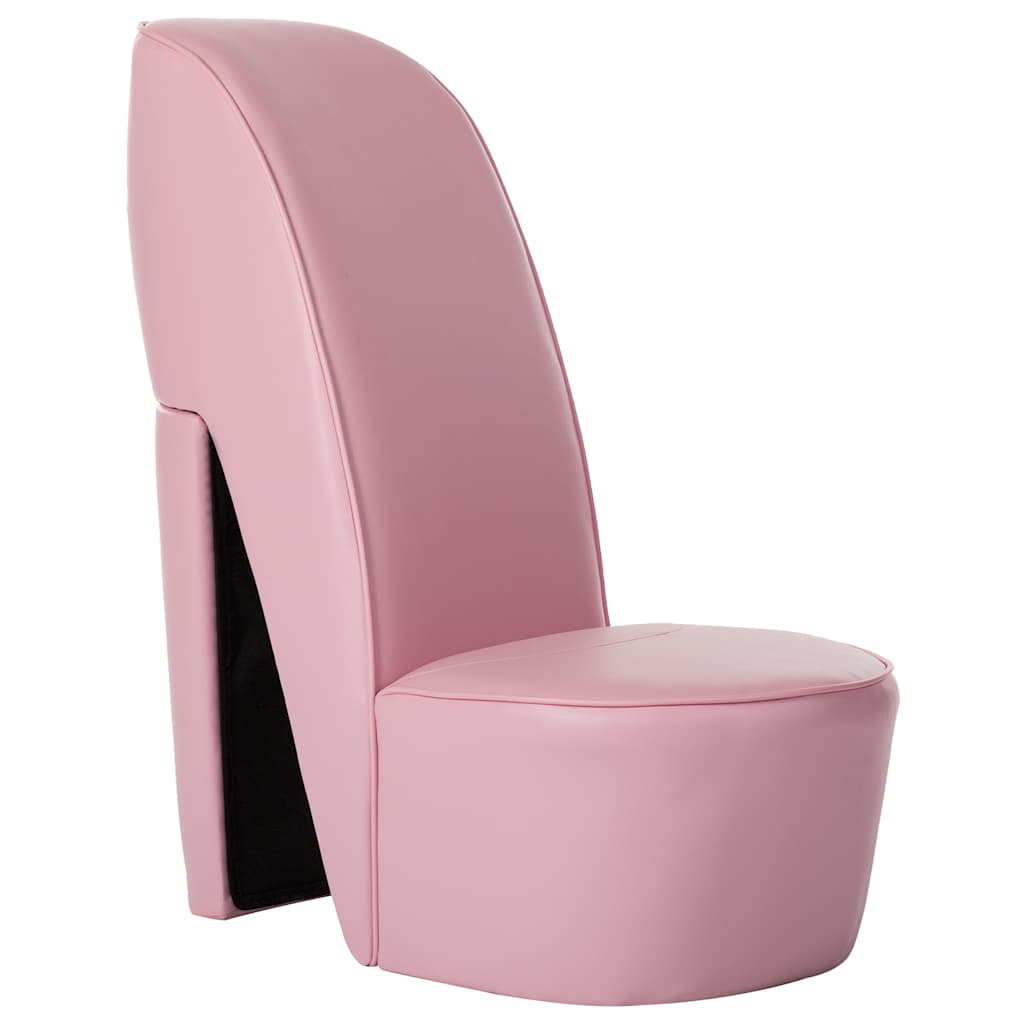 Hocker in Stilettoschuh-Form Rosa Kunstleder