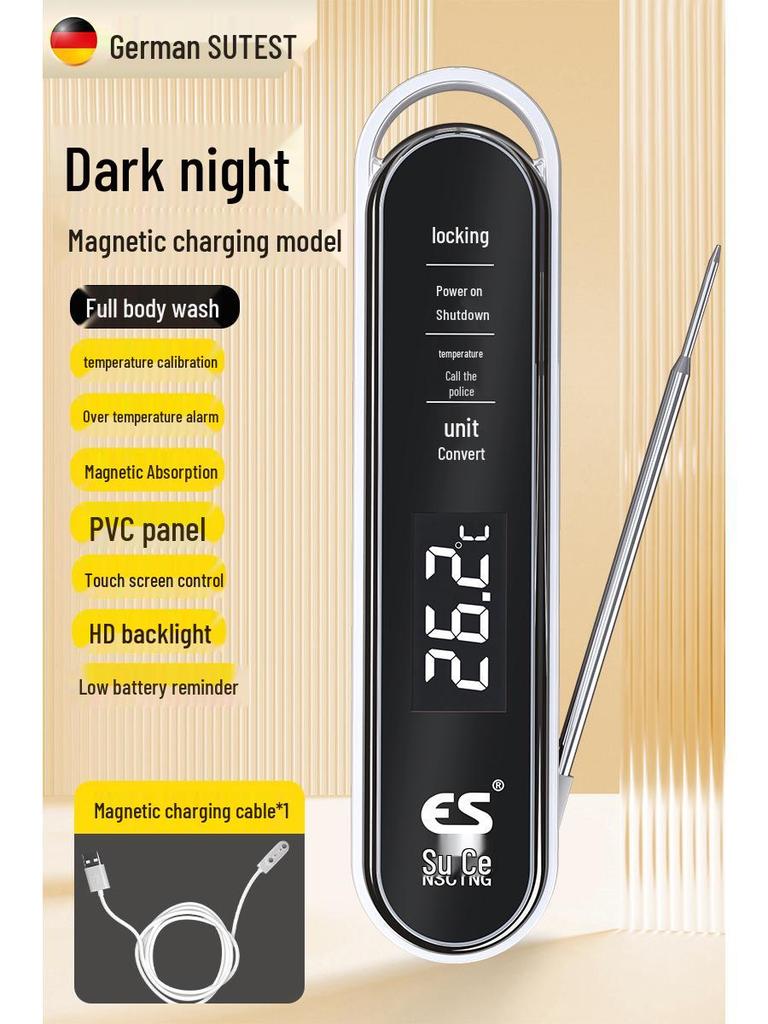 Waterproof Kitchen Food Thermometer with Baking Probe for Water Temperature Measurement