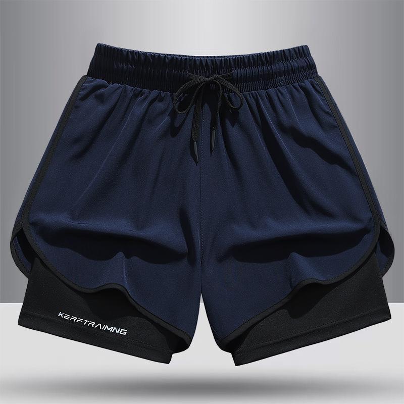 

Men s Quick-Dry Ice Silk Running Shorts - 3/4 Length for Summer Marathon & Fitness Small
