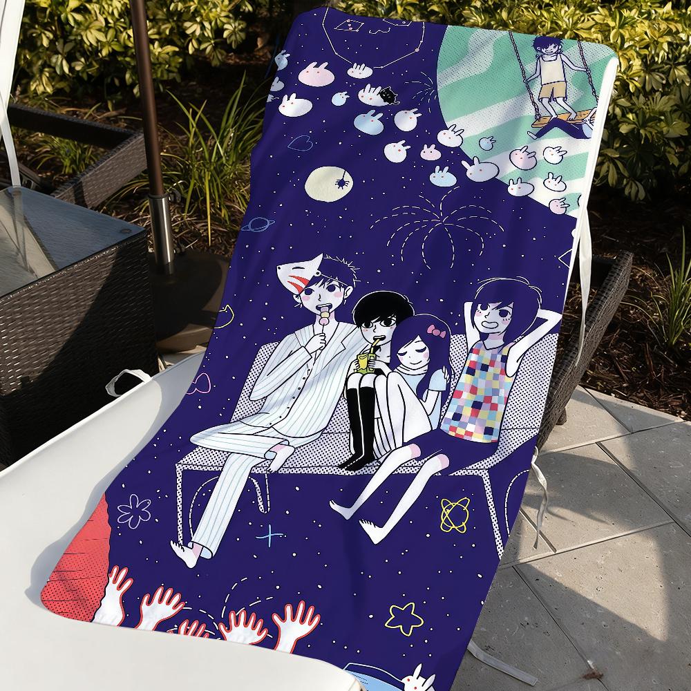 Game O-Omori CUTE Towel Quick Drying Beach Towels Are Suitable For Swimming Pools Camping Yoga And The Gym