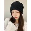 Autumn and Winter Hats for Women Black Piles of Hats Thin Big Head Circumference Ins Face Small Confinement Hats and Head Hat Trendy
