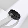 Hip Hop Celtic Knot Rune Rotating Anxiety Rings For Men Viking Script Stainless Steel Fidget Spinner