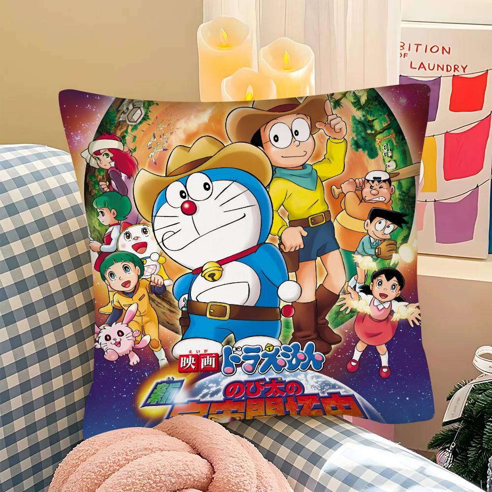 Doraemon The Movie Nobita's Sky Utopia Pillow Case Square Pillow Bedroom Sofa Leisure Comfort Cushion Car  Home Decoration