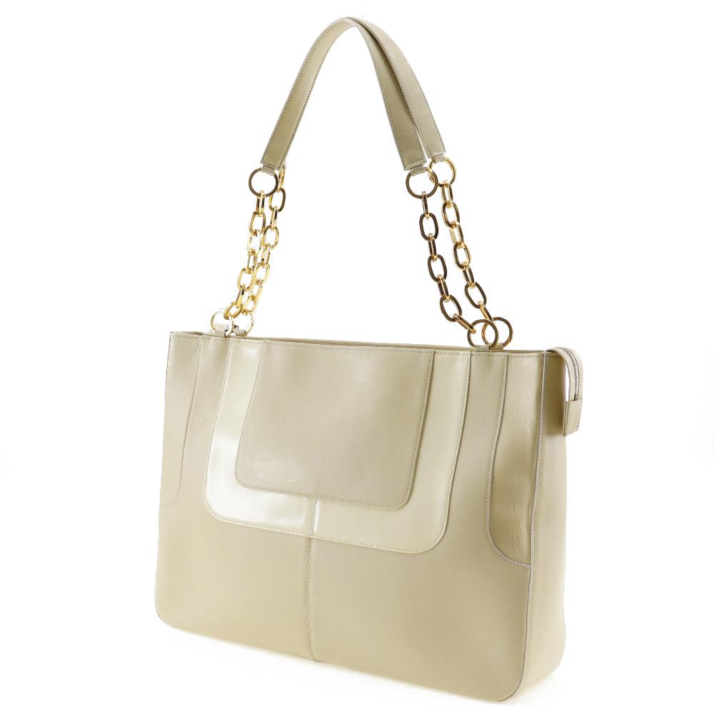 Versace ChainShoulder Shoulder Bag Calfskin Women Used