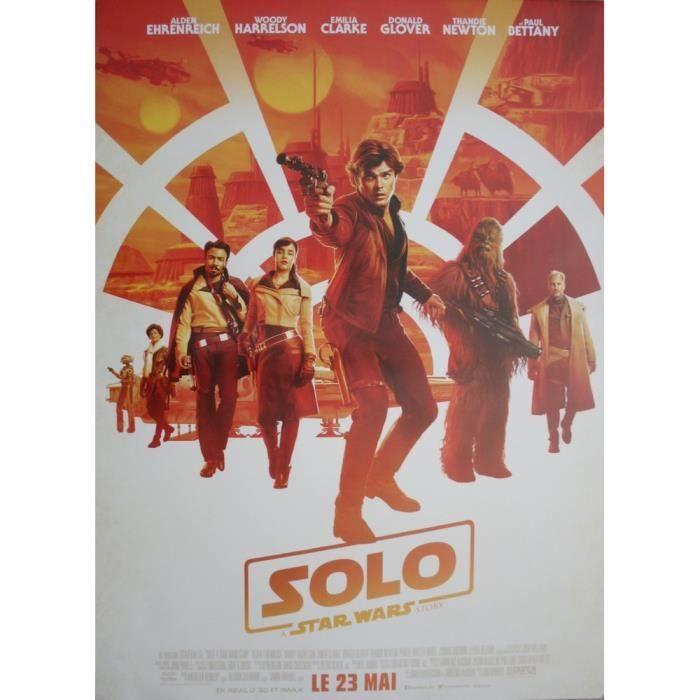 

SOLO Star Wars Story Affiche Cinéma Originale ROULEE Малий формат 53x40 см Кінопостер