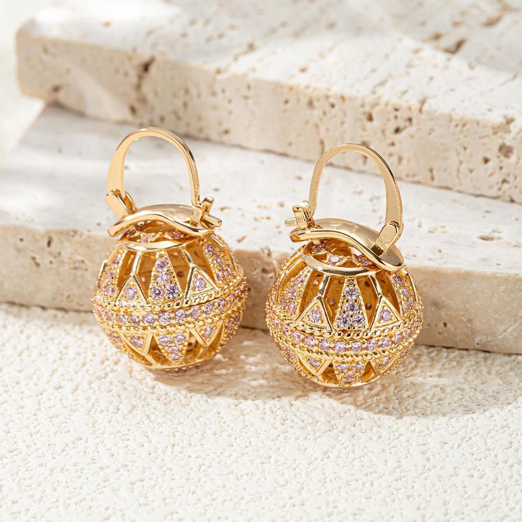 Retro Colorful Court Style Earrings - Light Luxury & Elegant Design