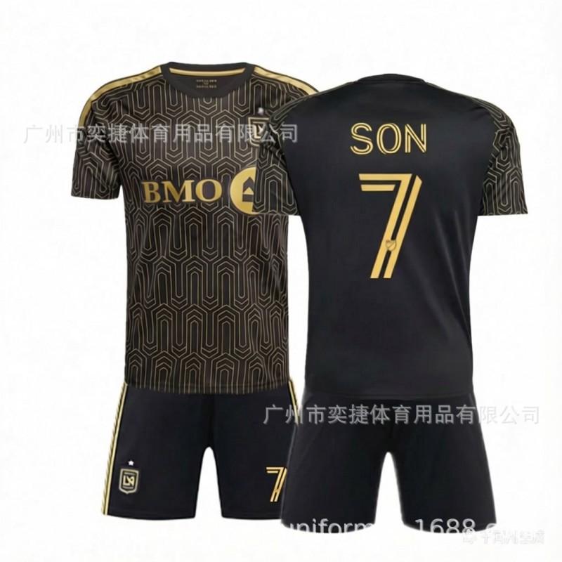 A2627 MLS Los Angeles FC Maillot Domicile Numéro 7 Fourni Par Sun Xinghui Football Enfant Adulte