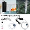Mini Pompe à Air pour Aquarium Portable USB Pompe à Air pour Aquarium à Poissons Avec Pierre à Air Silencieuse Économe en Énergie Pompe à Oxygène pour Aquarium Pêche