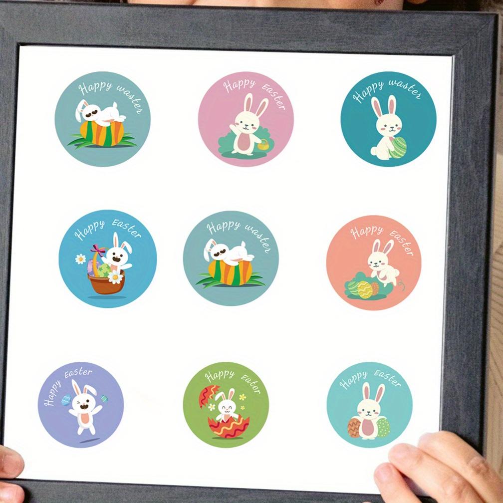 1000pcs/500pcs Easter-Themed Stickers - Self-Adhesive Egg & Bunny Designs for Party Favors, Gift Wrapping & Decorations