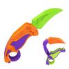 Carrot Claw Knife Foldable Straight Jumping Claw Knife Butterfly Claw Blade Decompression Tool Claw Knife Toy