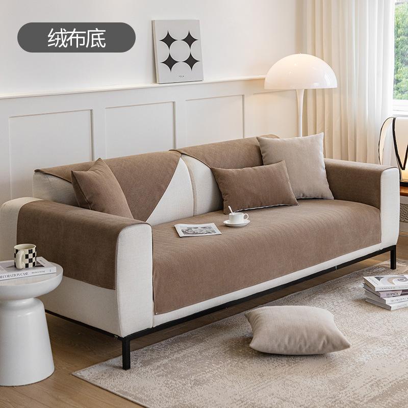 Fischgrätenmuster Chenille Sofakissen Nordisch Minimalistisches Sofakissen Universelles Rutschfestes Sitzkissen für Alle Jahreszeiten