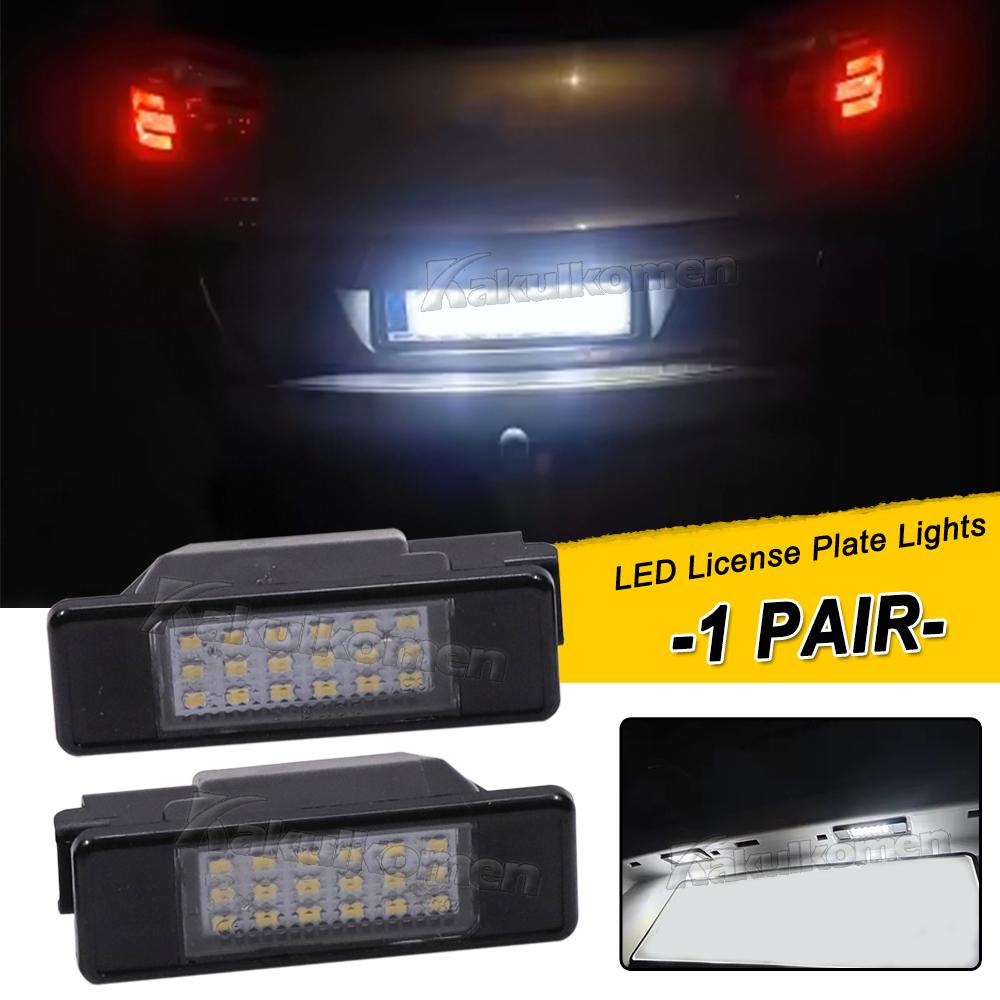 Car Rear trunk LED SMD License Number Plate Light Lamp 6000K For Peugeot 106 207 307 308 406 407 For CITROEN C3 C4 C5 C6 C8