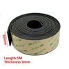 16.4ft Rubber Seal Car Windshield Sunroof Window Edge Trim Weather Strip 30mm W