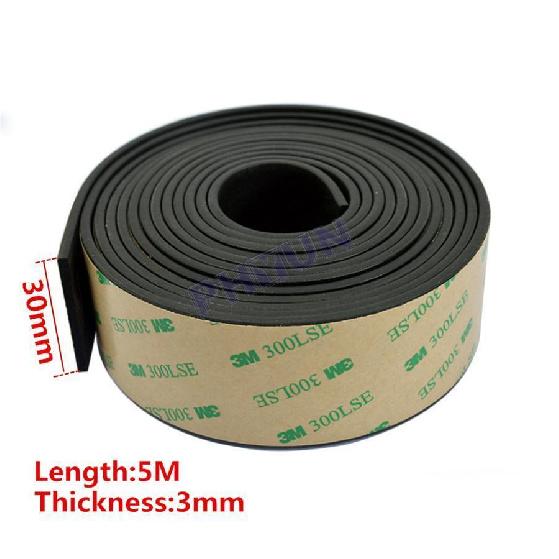 16.4ft Rubber Seal Car Windshield Sunroof Window Edge Trim Weather Strip 30mm W