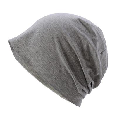 Women's Pure Cotton Windproof Beanie - Lightweight, Breathable, Solid Color Sleep Cap