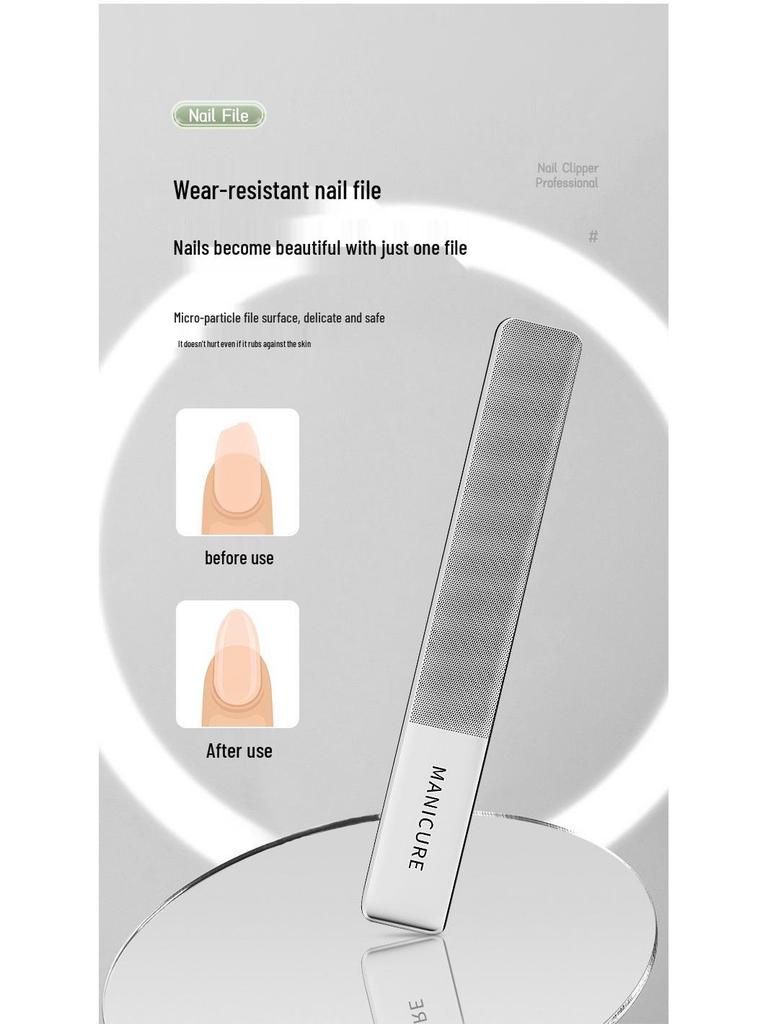 Portable Nail Care Set: Slant Clipper, Ear Pick & Dead Skin Scissors