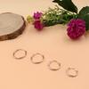 Simple Korean Style Minimalist Geometric U Shaped Silver Plated Earrings For Women