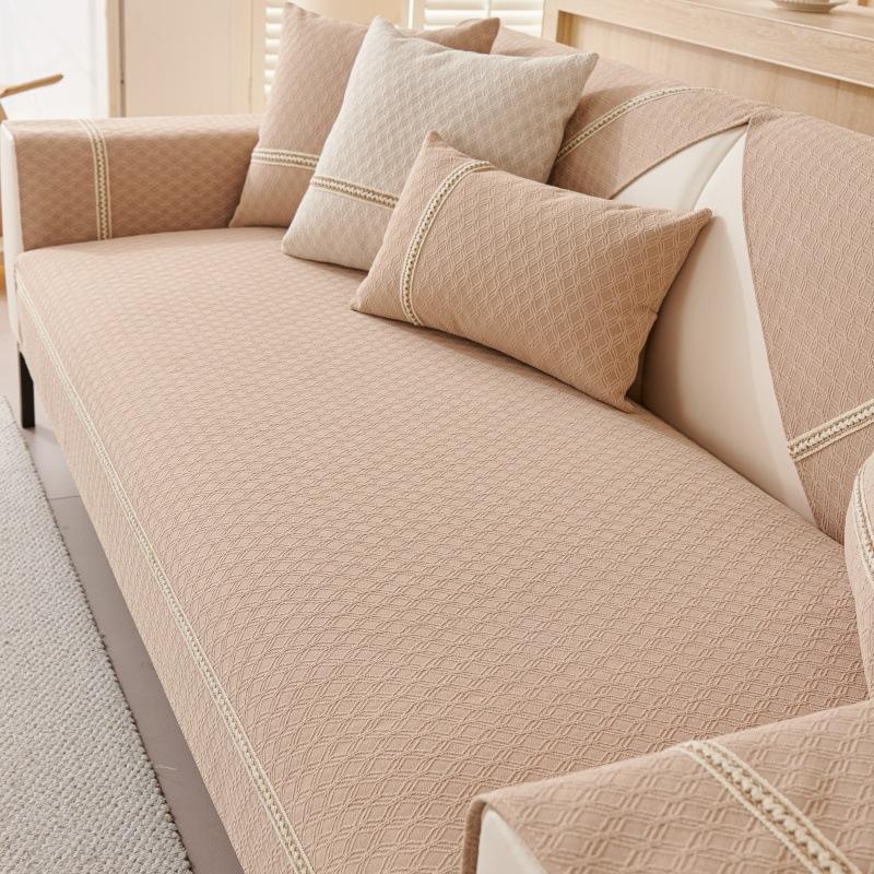Light French Cream Blizzard Neil Sofa Cushion Universal In All Seasons Simple Non-Slip Dust-Proof Cushion Sofa Cover Cover