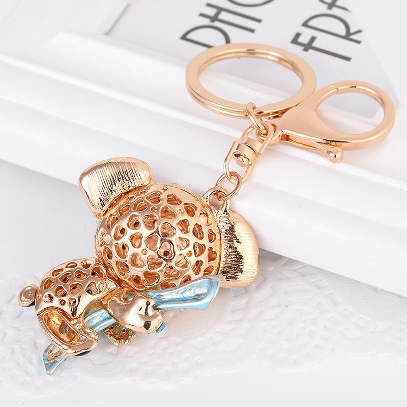 2024 Nowe kreatywne kryształowe zwierzęce słodkie koale breloki metalowe diamentowe modne breloki damskie zawieszki do torebek akcesoria do breloczków samochodowych