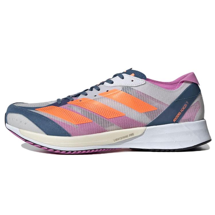New Adidas Adizero Adios 7 Dash Grey Solar Orange Wonder Steel GX6647