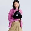 HEART VELVET STRING POUCH BAG BLACK