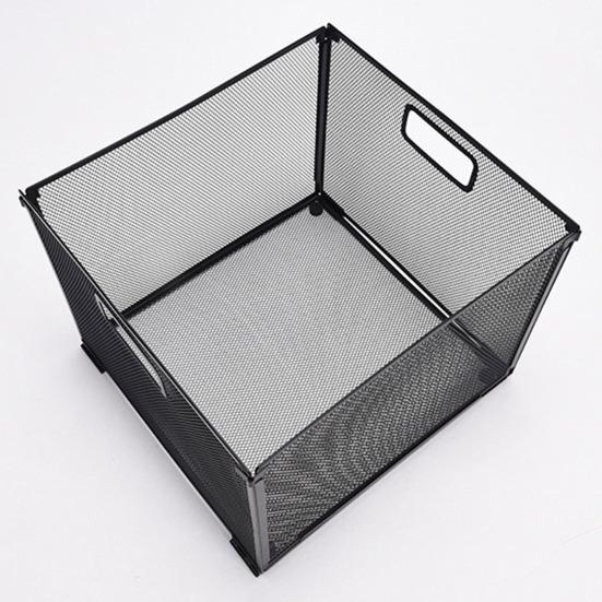 Úložný koš Organizér pořadačů Síťovaný design s dutou rukojetí Odnímatelná Jednoduchá instalace Upevňovací spona Domácí potřeby Úložný koš na hračky