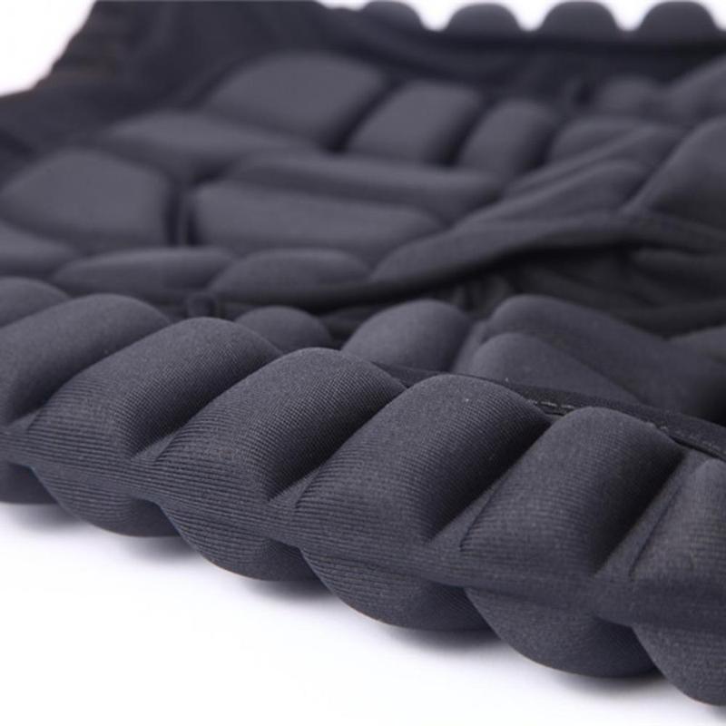 Unisex Polyester Motorcycle Snowboard Ski Protective Hip Butt Padded Shorts Cycling Clothing Black Breathable Shorts