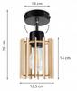 MODERN WOODEN LED CEILING LAMP