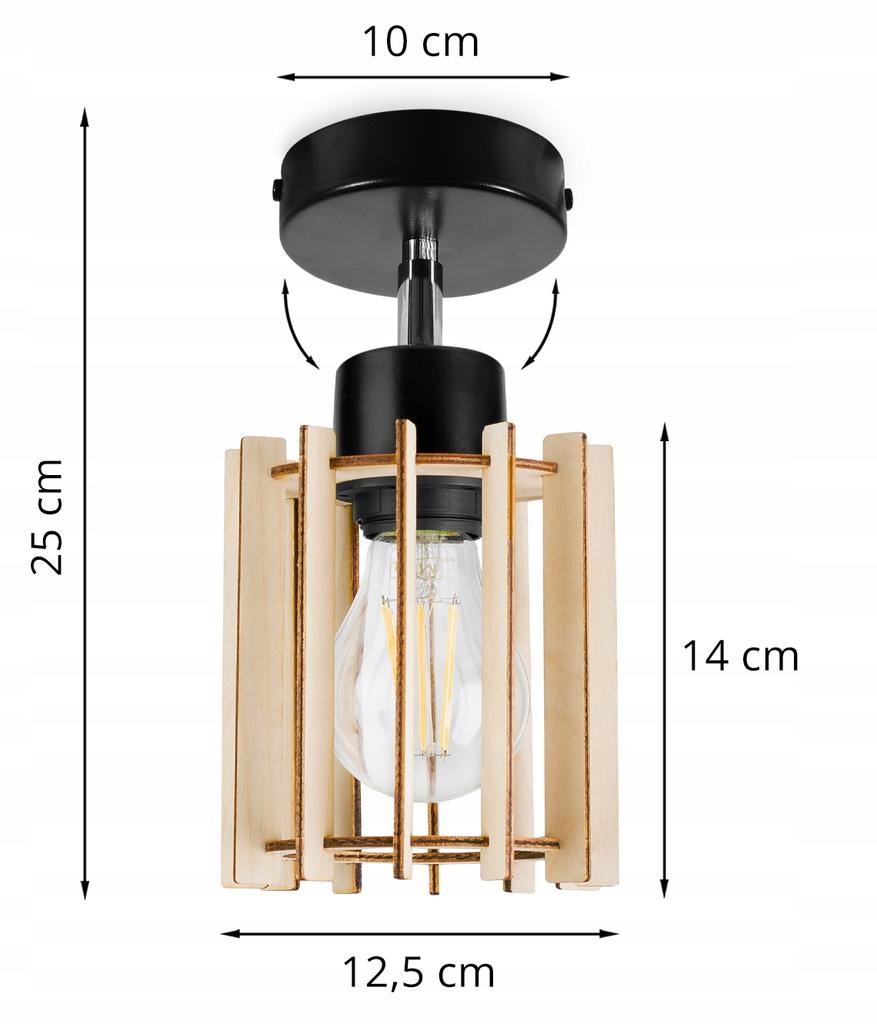 MODERN WOODEN LED CEILING LAMP