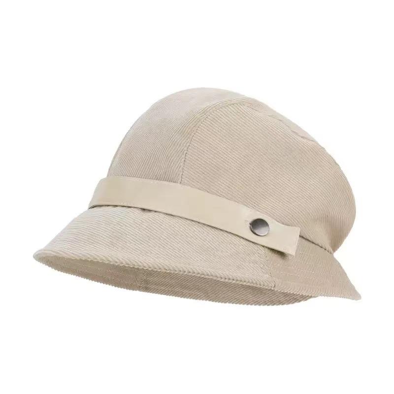 Autumn and Winter New High-quality Corduroy Bucket Hat Can Be Worn As a Small Top Hat, Cost-effective Cycling Can Be Worn