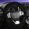 Novinka Plyšový Kožešinový Potah na Volant Auta Silný Teplý A Protiskluzový