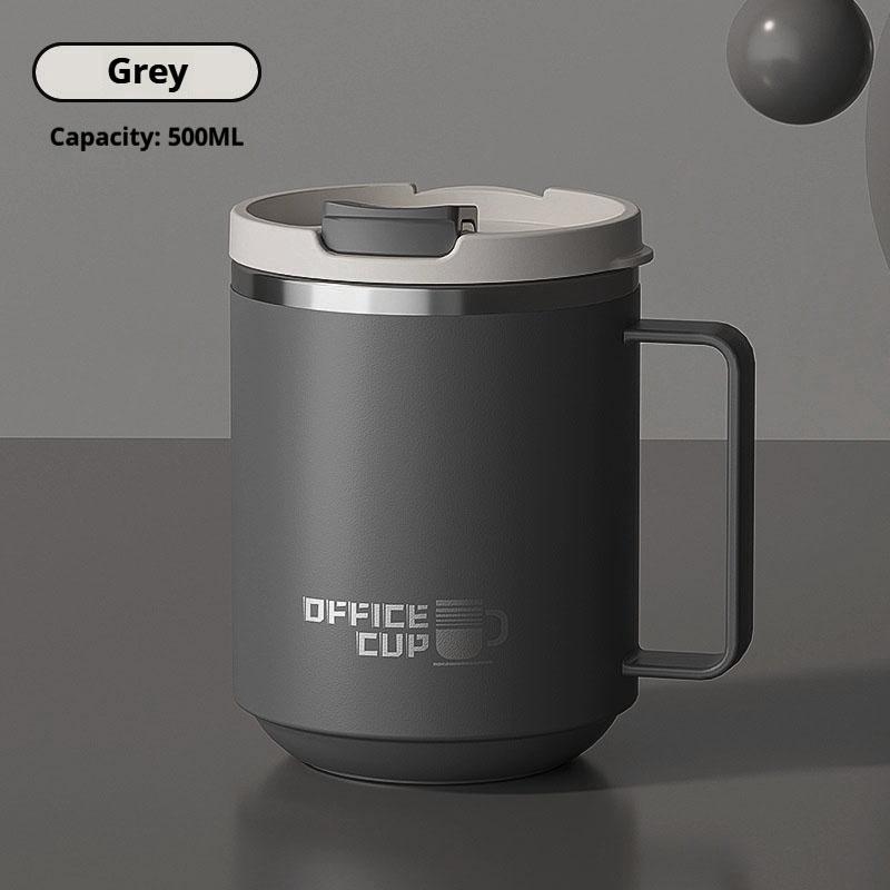 480ML  Stainless Steel Double Wall Insulated Coffee Mug With Handle Keeps Cold and Heat Thermal Mug Leak-proof Drinking Cup
